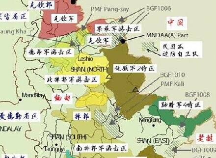 2019缅甸各武装力量分布